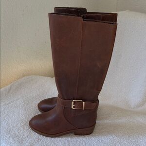 GB Girls Brown Knee-High Boots